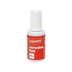 Correction Fluid Brush Bottle White 20ml