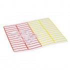 Fm Crystaltab Index Tabs Kit Title Strips 60 X 1.5mm Red Yellow White Pk/50