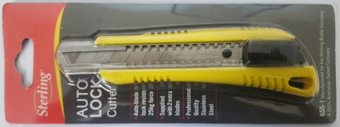 Sterling 412-1  Side Slide Self Retracting Safety Knife