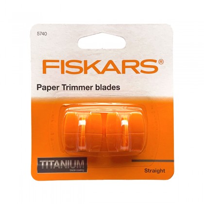 Fiskars Paper Trimmer Blade High Profile Triple Style I Track Titanium 2/pk