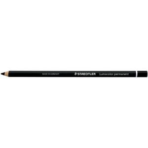 Staedtler Lumocolor Glasochrome Permanent Pencil Black Bx/12