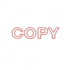 Dixon Self Inking Stamp Copy Red