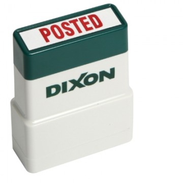 Dixon Self Inking Stamp Posted Red