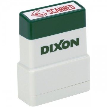 Dixon Self Inking Stamp Scanned Red