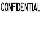Dixon Self Inking Stamp Confidential Red