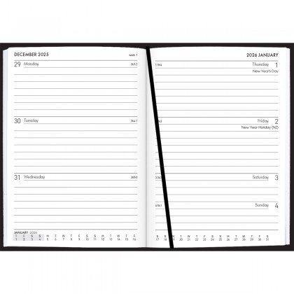 2026 Collins A63 Diary (week To View) Black