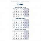 2026 Collins Wall Calendar (3 Months To View)