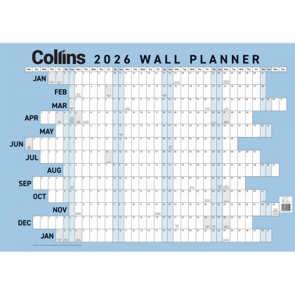 2026 Collins Wall Planner A1 Large 700 X 990 Double-sided Unlaminated