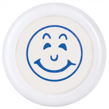 Dixon Self Inking Stamp Smiley Face (lge-15mm) Blue