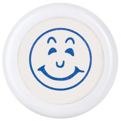 Dixon Self Inking Stamp Smiley Face (lge-15mm) Blue