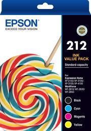 Epson Ink 212xl Black + 3 Std Colours