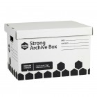 Marbig Enviro Strong Archive Storage Box White L420 X W320 X H260mm Each