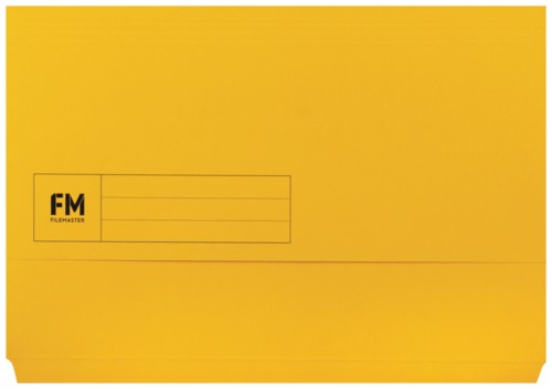 Document Wallet Cardboard Foolscap Yellow