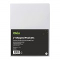 A4 L-shaped Pockets Heavy Duty Clear Pk/12