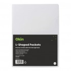 A4 L-shaped Pockets Heavy Duty Clear Pk/12