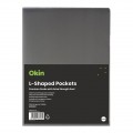 A4 L-shaped Pockets Heavy Duty Smoke Pk/12