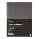 A4 L-shaped Pockets Heavy Duty Smoke Pk/12