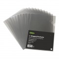 A4 L-shaped Pockets Heavy Duty Smoke Pk/12