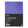 A4 L-shaped Pockets Heavy Duty Purple Pk/12
