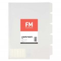 A4 L-shaped Pockets Fm 5 Tab Clear Pk/5