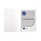 Marbig A4 Presentation Folder 1 Pocket Gloss White Pk/20