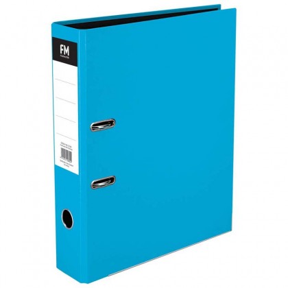 Lever Arch File Foolscap Vivid Ice Blue