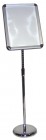 A3 Manhattan Snap Frame With Stand & Base Silver