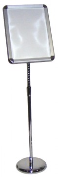 A3 Manhattan Snap Frame With Stand & Base Silver
