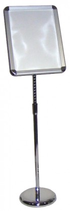 A3 Manhattan Snap Frame With Stand & Base Silver