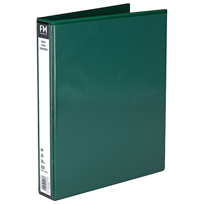 A4/2/26 Pvc Insert Cover Ringbinder Green