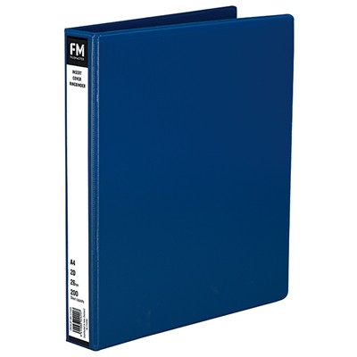 A4/2/26 Pvc Insert Cover Ringbinder Mid Blue