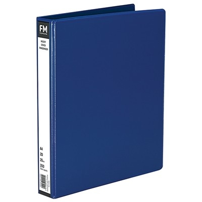 A4/2/26 Pvc Insert Cover Ringbinder Navy
