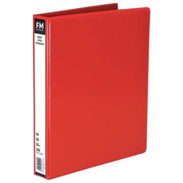 A4/2/26 Pvc Insert Cover Ringbinder Red
