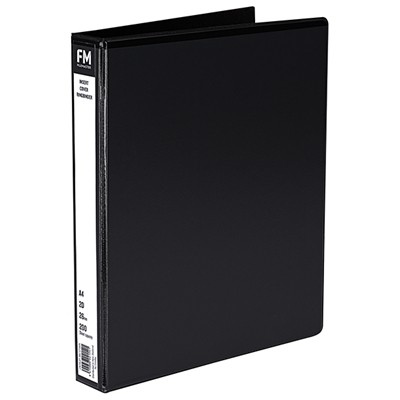 A4/2/26 Pvc Insert Cover Ringbinder Black