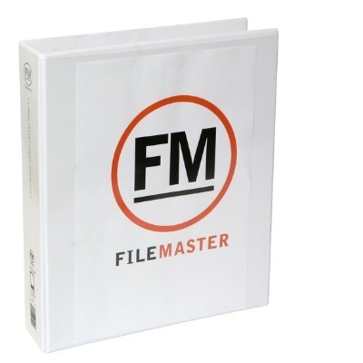 A4/3/38 Pvc Overlay Ringbinder White