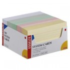 5x3 Coloured System Cards 5 Colours Pk/500