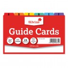 8x5 (203x127mm) A-z Box Indices Divider Cards With Coloured Tabs