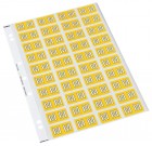 Codafile Lateral File Labels Alpha Letter M 25mm 40 Labels 1 Sheet