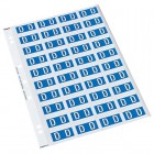 Codafile Label Alpha D 25mm 1 Sheet
