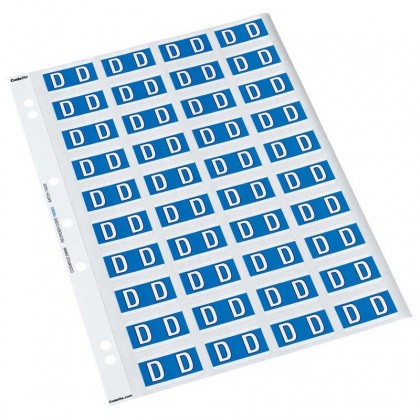 Codafile Label Alpha D 25mm 1 Sheet
