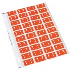 Codafile Label Alpha T 25mm 1 Sheet