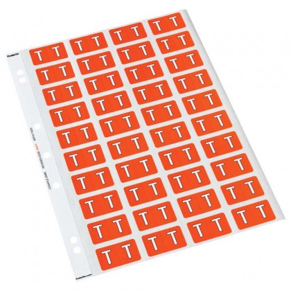 Codafile Label Alpha T 25mm 1 Sheet