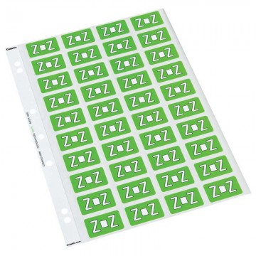 Codafile Label Alpha Z 25mm 1 Sheet
