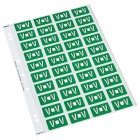 Codafile Label Alpha V 25mm 1 Sheet