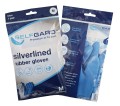 Rubber Gloves Selfgard Silver-lined Blue Medium Pair