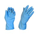 Rubber Gloves Selfgard Silver-lined Blue Large Pair