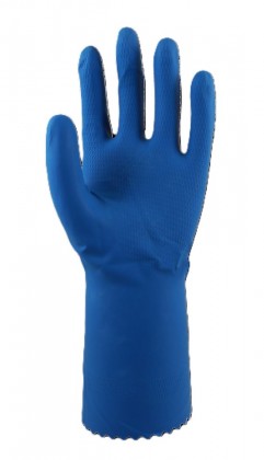 Rubber Gloves Self-gard Silver-lined Blue X-large Pair