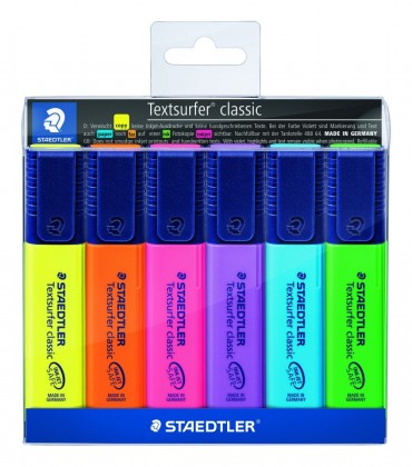 Staedtler Textsurfer Highlighter 6 Pack