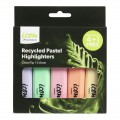 Icon Recycled Pastel Highlighters Chisel Tip 1-5.0mm 4+1 Bonus Pack