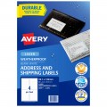 Avery Weatherproof Label L7071 99.1x139mm 4up 10 Sheets
